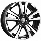 K&K КС874 6.5x17 4*100 ET43 DIA60.1 Алмаз черный Литой