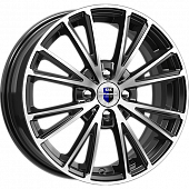 K&K Меандр 6x16 4*98 ET35 DIA58.6 Алмаз черный Литой