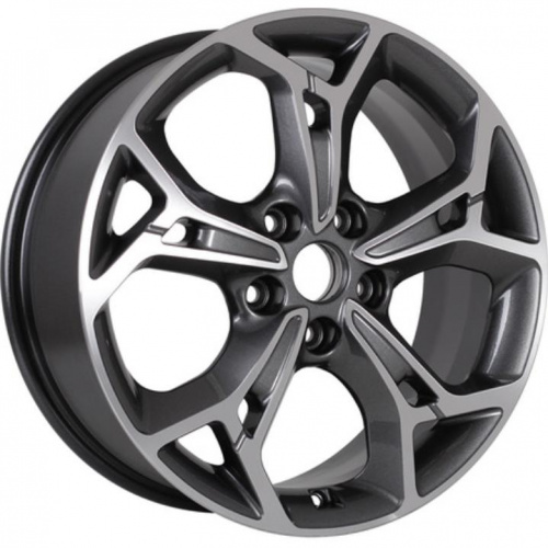 Khomen KHW 1702 7x17 5*110 ET46 DIA63.3 Black Литой